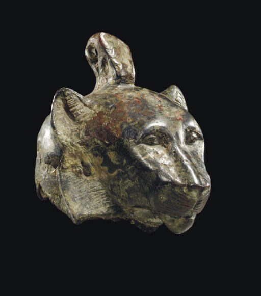 TETE DE OUADJET EN BRONZE