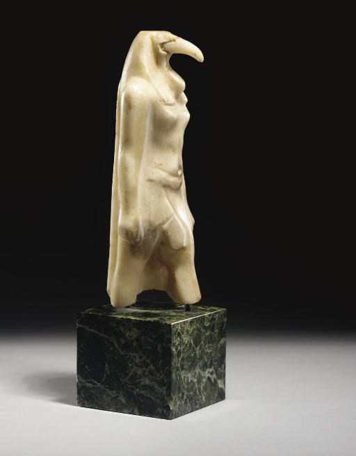 STATUETTE DE THOT EN ALBATRE