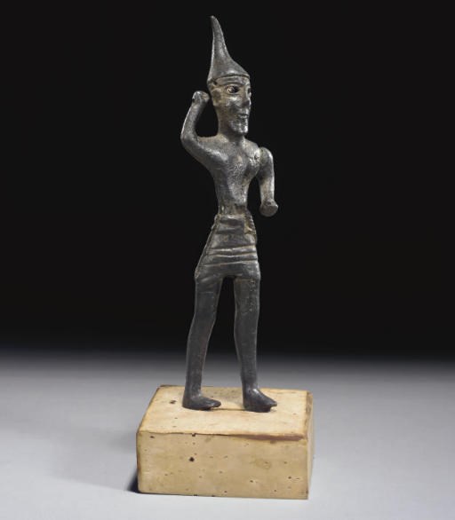 STATUETTE D'UN DIEU SYRO-HITTITE EN BRONZE
