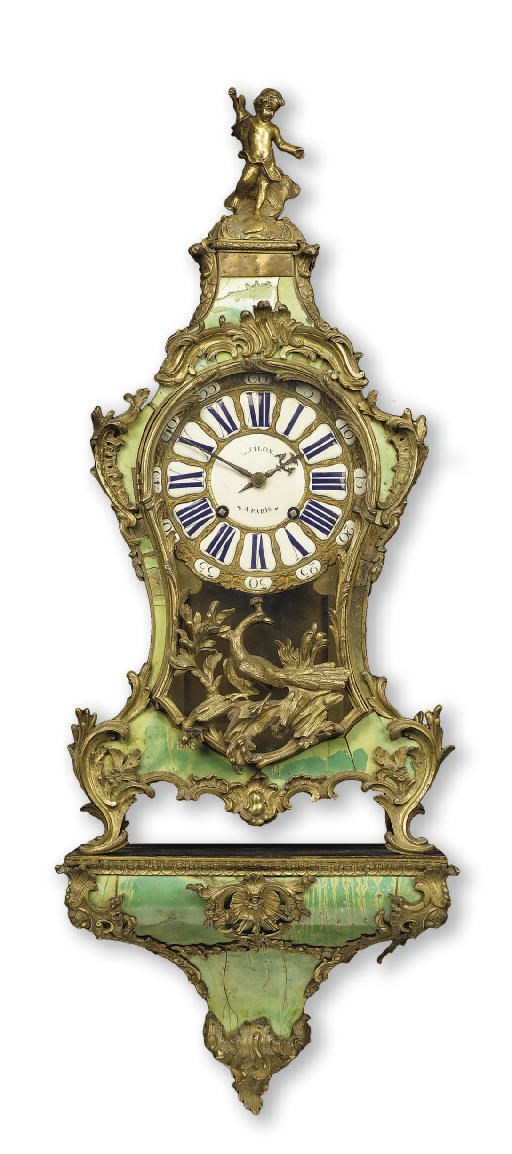 CARTEL ET SA CONSOLE D'EPOQUE LOUIS XV