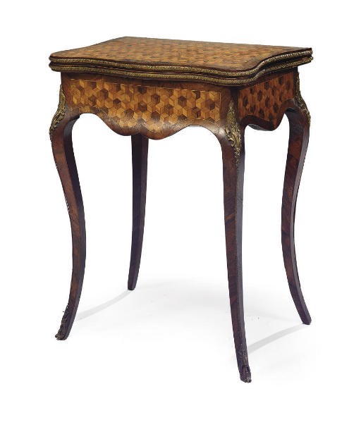 TABLE A JEUX D'EPOQUE NAPOLEON III