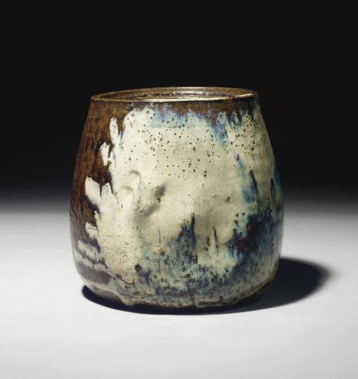 MIZUZACHI (POT A EAU FRAICHE) EN GRES DE SETO EMAILLE