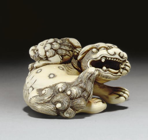 Two Kyoto School Netsuke and a Shibayama Style Netsuke**