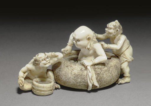 Three Ivory Netsuke**