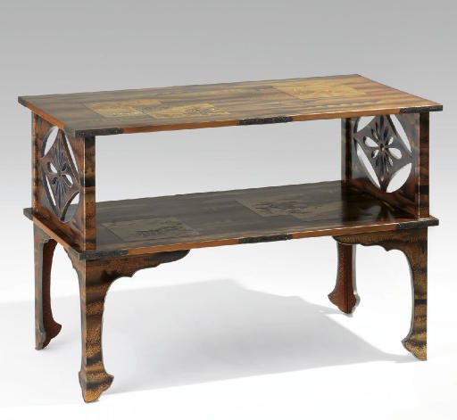 A Lacquer Two-Tier Table