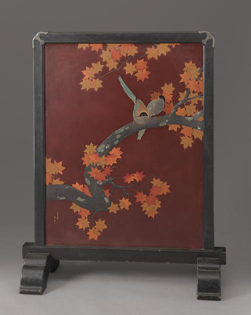 A Lacquer Standing Screen (Tsuitate)