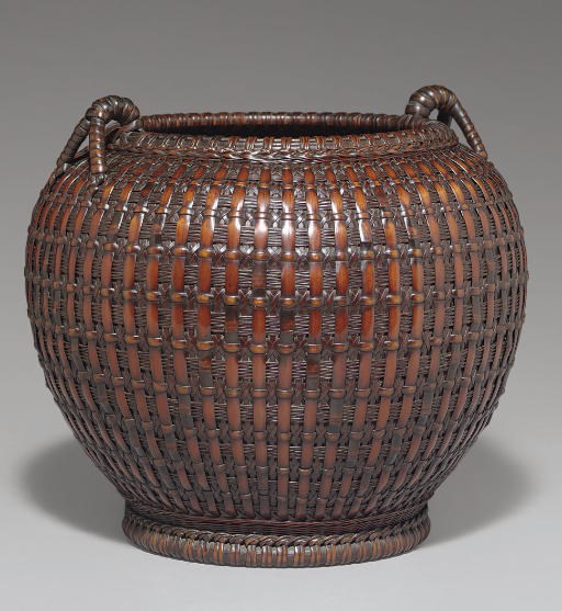 A Bamboo Basket for Flower Arranging
