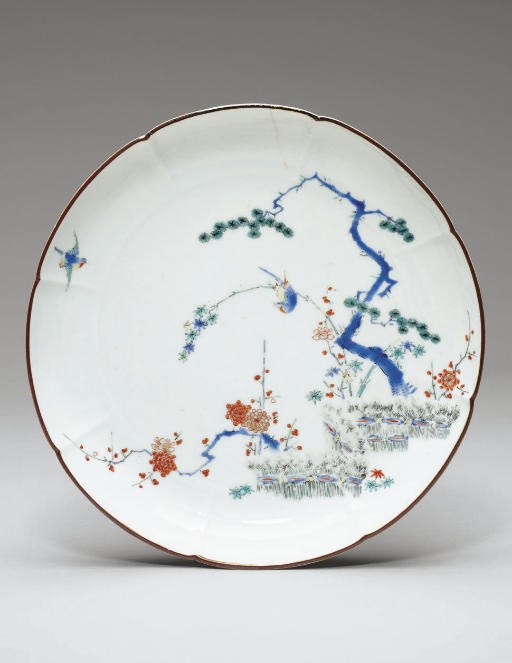 A Porcelain Lobed Dish