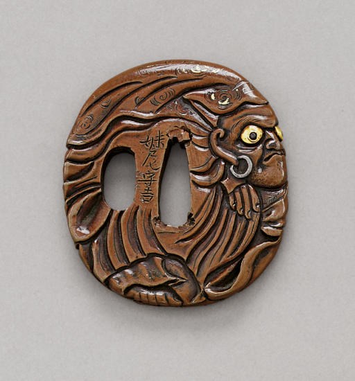 A Tsuba with Daruma