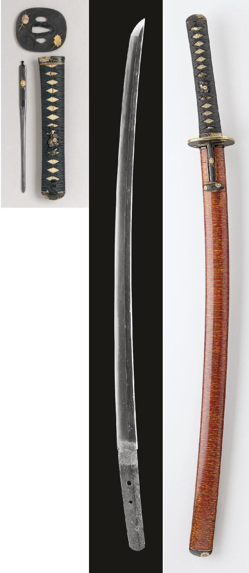A Katana in Wajima-nuri Mounts