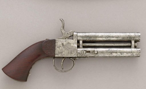A Japanese "Over and Under" Two-Barrel Pistol