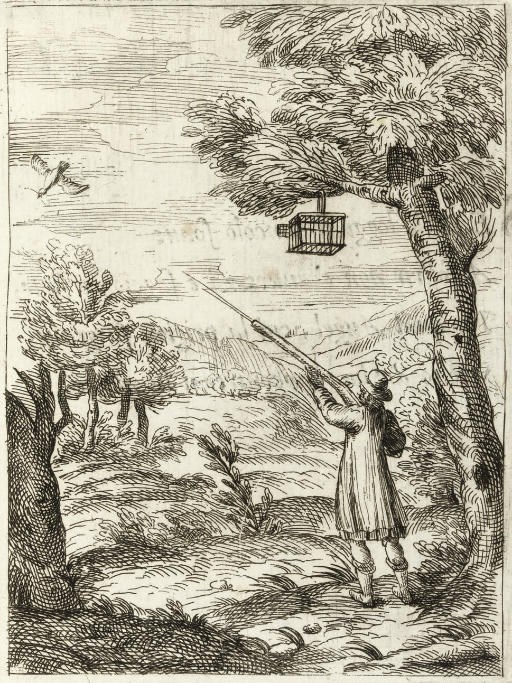 CAPRARA, Alberto.  Insegnamenti del vivere del conte Alberto Caprara a Massimo suo nipote. Bologna: Heirs of Domenico Barbieri, Turin: Francesco Davico, 1672. Small 4° (205 x 148mm). Engraved frontispiece and 30 plates (a few leaves very lightly browned). Contemporary vellum (lettering-piece partly chipped off, a few small wormholes in spine, lightly rubbed). FIRST EDITION.