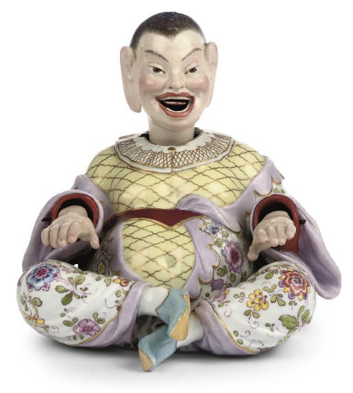 A MEISSEN NODDING PAGODA FIGURE