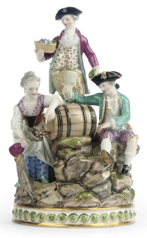 A MEISSEN FIGURE GROUP
