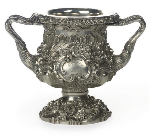A GEORGE IV SILVER WINE COOLER