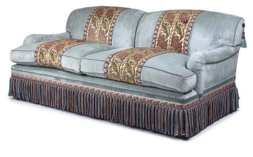 A GEORGE SMITH THREE-SEAT SOFA