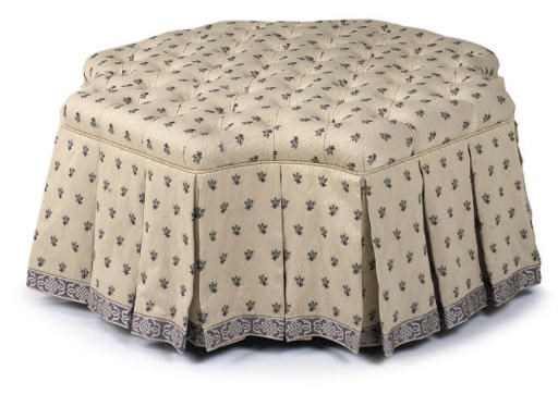 A GEORGE SMITH CENTRE STOOL