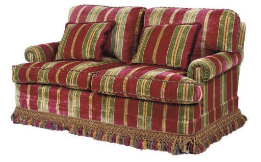A GEORGE SMITH TWO-SEAT SOFA