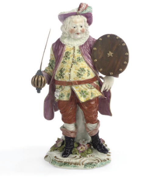 A DERBY FIGURE OF FALSTAFF
