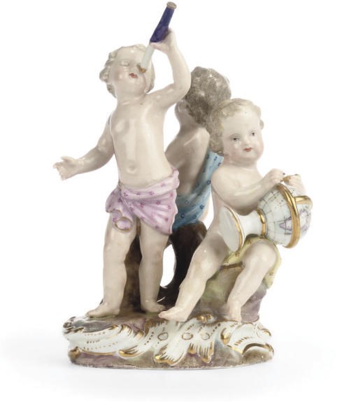 A MEISSEN ALLEGORICAL GROUP