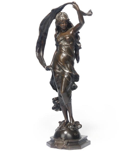 A FRENCH BRONZE OF AURORA