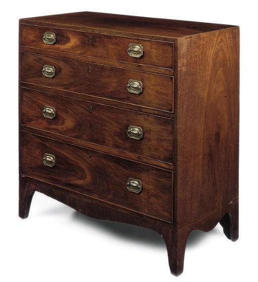 A GEORGE III MAHOGANY CHEST