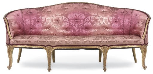 A FRENCH GILTWOOD CANAPE