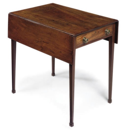 A GEORGE III MAHOGANY PEMRBOKE TABLE