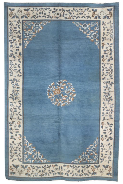 A two Chinese small carpets