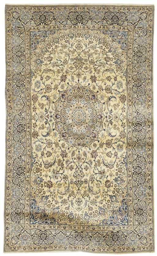 A fine part silk Nain carpet