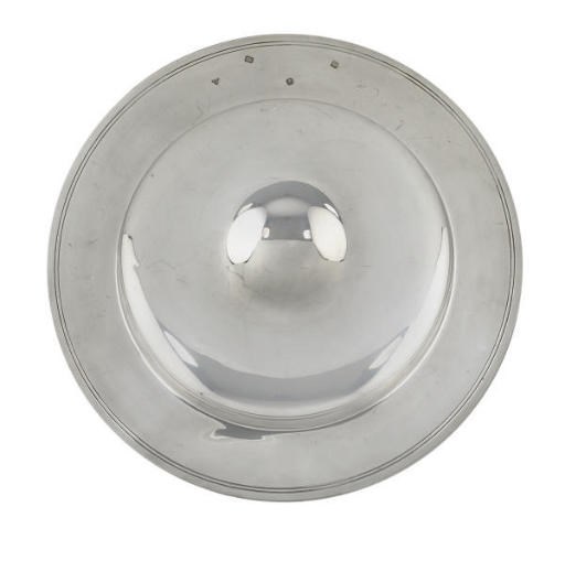 A LARGE SIZE SILVER ARMADA DISH