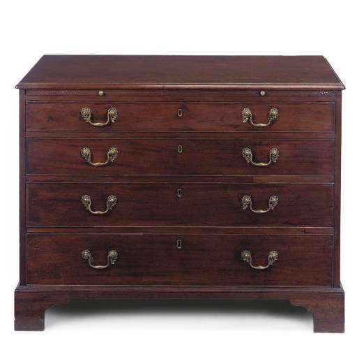 A GEORGE III MAHOGANY CHEST