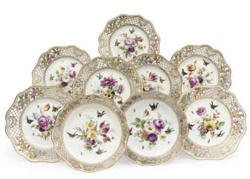 A MEISSEN PART DESSERT-SERVICE