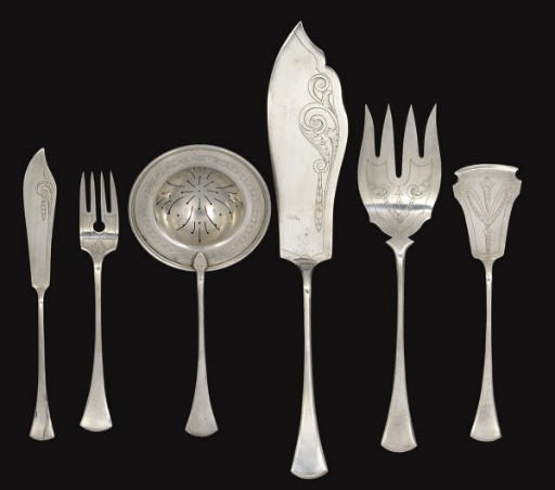 A CONTINENTAL METALWARE PART FLATWARE SERVICE