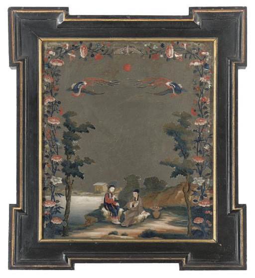 A Chinese mirror painting