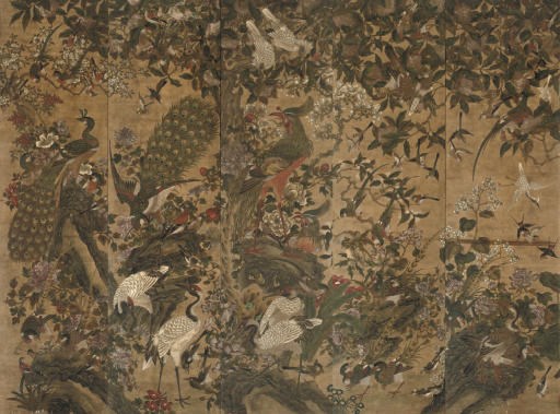 A SET OF FIVE PAINTINGS