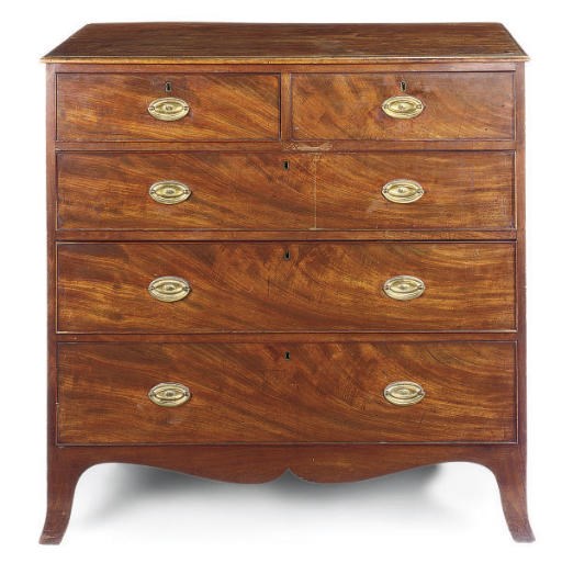A GEORGE III MAHOGANY CHEST