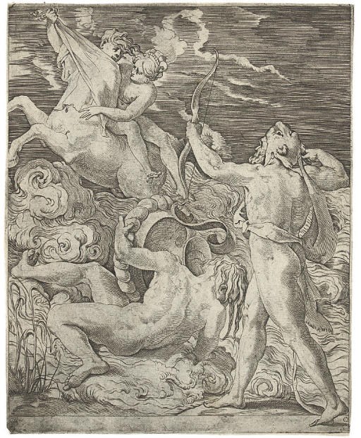 Giovanni Jacopo Caraglio (circa 1500-1565) after Rosso Fiorentino (1494-1540)