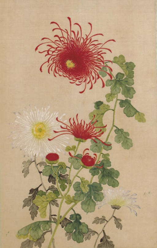 A GROUP OF SEVEN CHINESE ALBUM LEAVES OF SEASONAL FLOWERS,