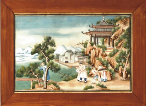 A PAIR OF CHINESE SCHOOL PAINTINGS,