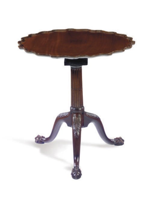 A GEORGE III MAHOGANY TRIPOD TABLE,