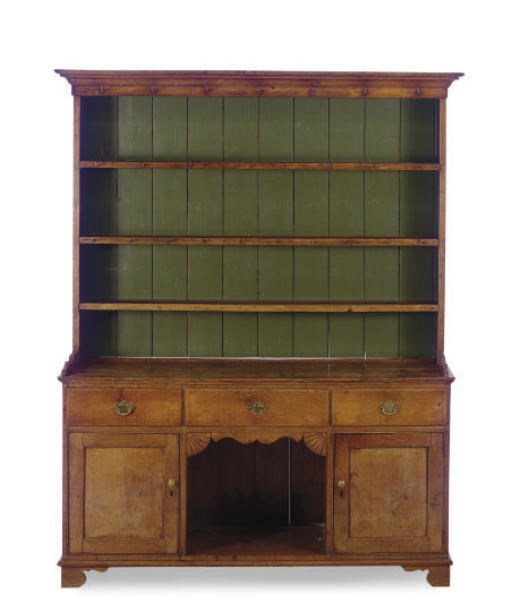 A CHESTNUT DRESSER,