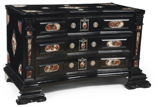 AN ITALIAN WALNUT, FRUITWOOD AND BONE MARQUETRY 'CERTOSINA' CHEST