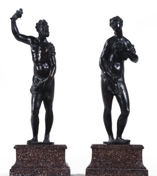 A PAIR OF BRONZE FIGURES OF MARS AND VENUS