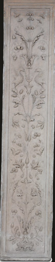 AN ITALIAN CARVED MARBLE PANEL