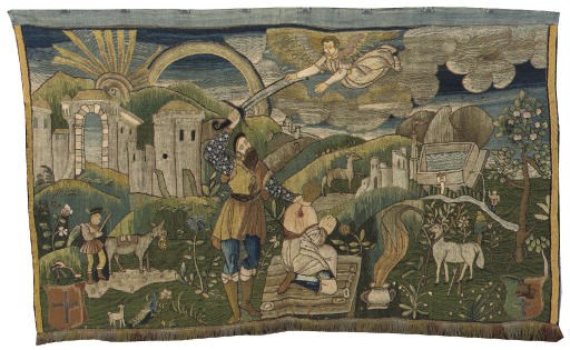 A GERMAN NEEDLEWORK PANEL