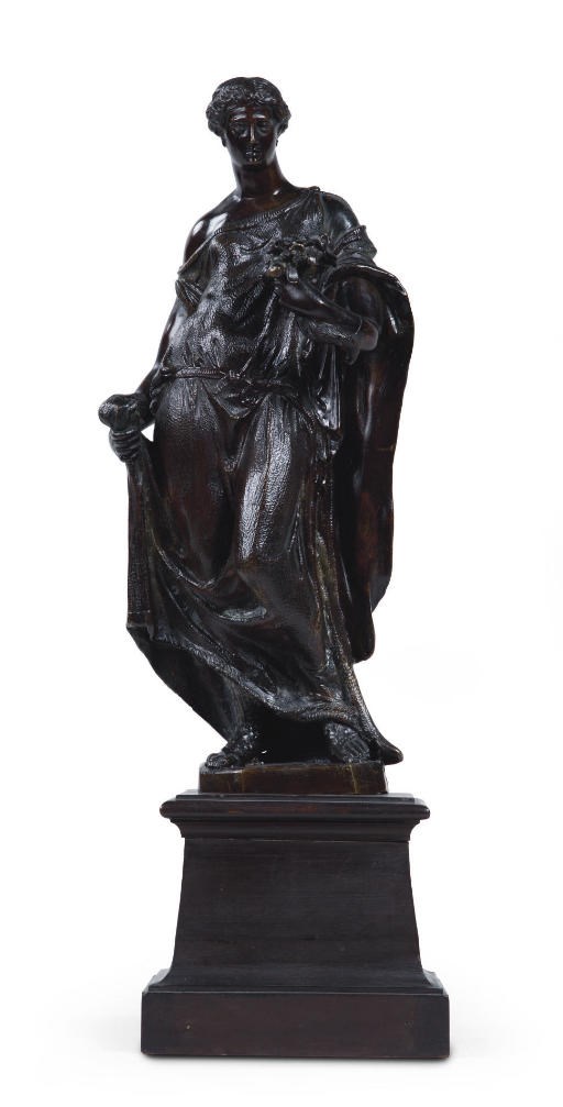 A BRONZE FIGURE OF THE FARNESE FLORA