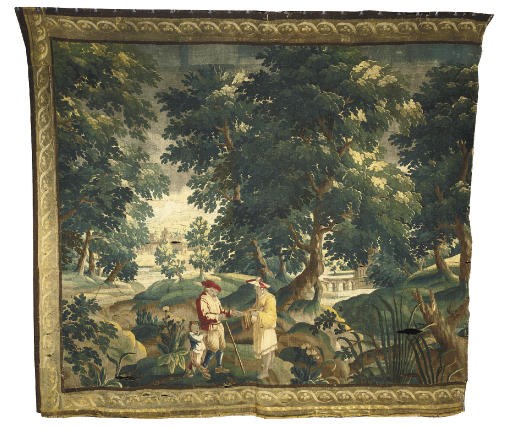 A FLEMISH PASTORAL TAPESTRY