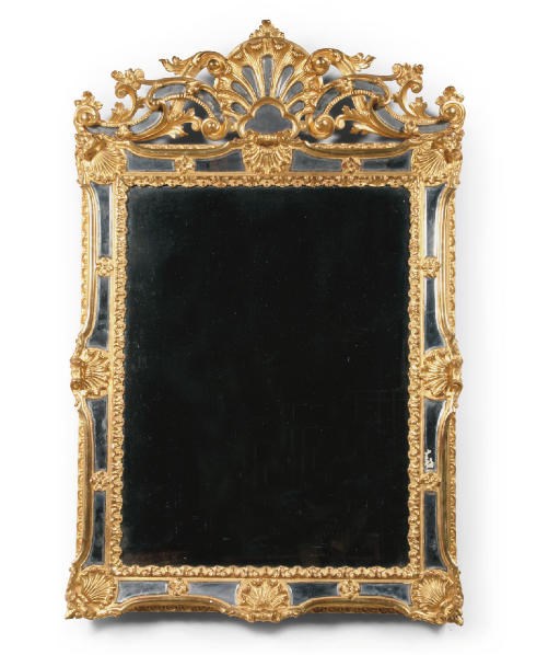 A BOHEMIAN GILTWOOD MIRROR