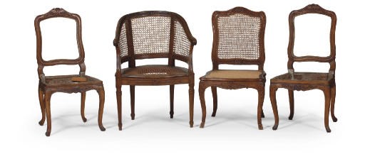 A PAIR OF AUSTRIAN BEECHWOOD SIDE CHAIRS